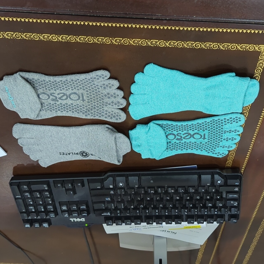 2 pairs socks for Pilates or Barre.  New